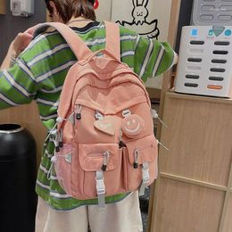 Backpack Women's Waterproof School Bags For Teenager Girls Men Travel Bagpack Student Bookbag Men's Bag Multi-pocket Rucksack