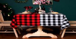 Kitchen Cotton Linen Table Rectangle Cover Tablecloth Dinning Tabletop Great For Washable Plaid Buffet Classical Decoration DHE1895208823