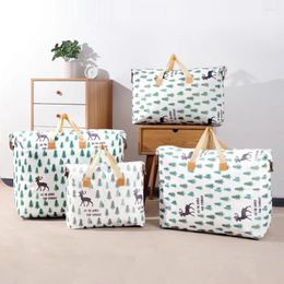 Storage Bags Quilt Organizer Bag No Odor Container Exquisite Pattern Elk Pineapple Printing Item