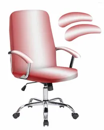 Chair Covers Red And White Gradient Elastic Office Cover Gaming Computer Armchair Protector Seat