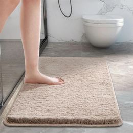 Carpets Bath Mat Bathroom Carpet Non-slip 40x60cm 50x80cm Water Absorbent Soft Plush Mats Quick Drying Door Anti-skid Foot