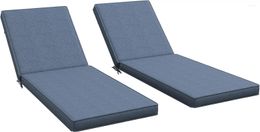 Pillow 2 Patio Chaise Lounge Chair S With Backrests Replacement Ties For Poolside Sky Blue