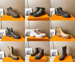 Stivali designer stivali piatti ruby women ranger booties boot piattaforma di stivale caviglia in pelle chelsea scarpe luce in gomma bootie4698055