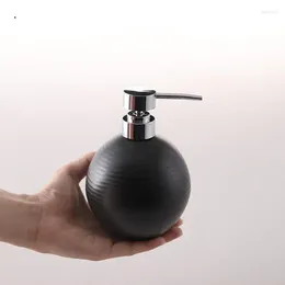 Liquid Soap Dispenser Nordic Black Ceramics Lotion Bottle Container Shampoo Shower Gel Dispensing Bathroom Accessories Hand