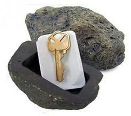 Key safe stash hollow secret hidden funny muddy rock stone case box home garden decor security gift6219441