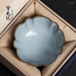 Teaware Sets |kiln Azure Single Master Cup Ceramic Cups Can Keep Open Piece Of Kunfu Tea Light Ice Crack Glaze Built Sample