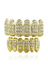 gas outdoor grills Grillz Dental Body Jewelrygold Hip Hop Iced Out Cz Diamonds Top Sier Hiphop Jewellery Gold Teeth Rhinestone TopB1127382