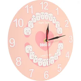 Clocks Accessories Wall Clock Teething Chart Delicate Pendant Decoration Living Room Kids Home Ornament Infant Decorate