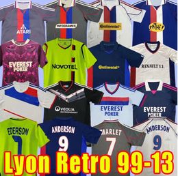 Lyonnais Lyon retro soccer jerseys Vintage Classic football Shirt 00 01 02 08 09 10 11 12 13 99 2000 2001 GOVOU MEMPHIS PJANIC BENZEMA JUNINHO TOULALAN M.BASTOS BEN ARF 88