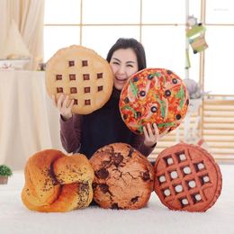 Pillow 3D Simulation Plush Soft Cartoon Pizza&Biscuit&Hamburger Bread& Dog Stuffed Doll Sofa Chair Siesta Funny Gifts