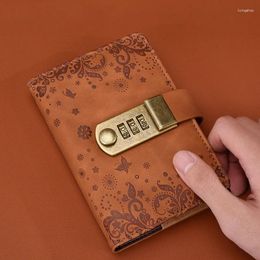 Pages Diary Password Book With Lock Notepad Small Stationery Notebooks And Notepads Planner Notebook Retro Writing Pads