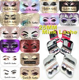 2020 NEW False Eyelashes 3D Mink Eyelashes 25mm Natural Long Mink Lashes High Volume Fluffy Eyelash Makeup Tool7297869