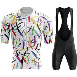 Fans Tops Tees Bicycle bib mens bicycle clothing Tricuta shorts uniform jacket suit pants gel sleeve sports summer 2024 jersey Q240511