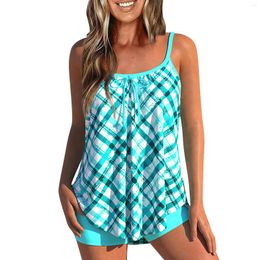 Women's Swimwear Two Piece Swimsuit Printed Tankini Set Women High Waist Female Beachwear Bathers Bathing Suit Maillot De Bain Femme