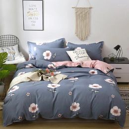 Bedding Sets 4pcs Set Home Decoration High Quality Printed Lovely Pattern With Plants And Flowers Duvet Cover