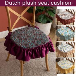 Pillow 45X45Cm Dining Chair European Printed Seat S With Lace Quality Four Seasons Stool Mat Non-Slip Buttocks Pad