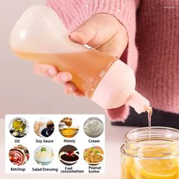 Storage Bottles 280ml 1/5 Holes Squeeze Condiment With Nozzles Ketchup Mustard Sauces Olive Oil Plastic Dispenser Container