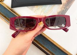 Fashion Rectangle Sunglasses 4105 Gold Red Grey Shaded Designers Sun Shades for Women with Box3530628