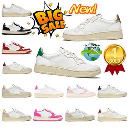 2024 Designer Fashion women casual shoes Vintage Trainer lace-up luxury Sneakers Non-Slip Outdoor red leather friction resistance shoes