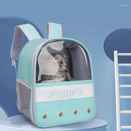 Cat Carriers Large Capacity Carrier Travel Portable Backpack Handbag Dog Transparent Pet Comfortable Breathable Kitten