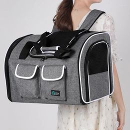 Cat Carriers Pet Carrier Portable Dog Large Backpack Outdoor Travel Big Bag Zipper Mesh Breathable Pack