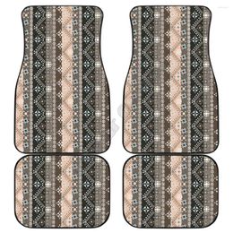 Carpets Brown Boho Ethinc Car Floor Mats 3D Printed Pattern Fit For Most Anti Slip Colorful