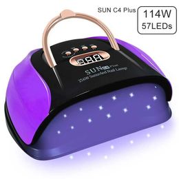 Nail Dryers Nail Dryer 114/54/36W UV Lamp LED Nail Lamp For All Gels Polish Curing Lamp Phototherapy Machine Fast Drying T240510