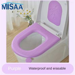 Toilet Seat Covers Eva Adhesive Thickened Waterproof Non-slip Selling Cushion Hygienic High Demand Accessory Portable Quick-drying Cute