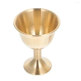 Wine Glasses Glass Brass Temple Chalice Auspicious Adornment Cups Party Cocktail Household Goblet Luxury Table