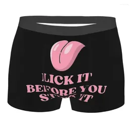 Underpants Real Man Sexy Lick Homme Panties Underwear Comfortable Shorts Boxer Briefs