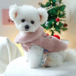 Dog Apparel Dogs Flannel Christmas Vest Reindeer Sweaters Party Clothes Cats Cosplay Costume Year Suit Accessories Pet Dropship