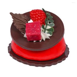 Plates Artificial Chocolate Cakes Dessert Model Fake Pography Props Simulation Cake Shop Display Tea Table Decoration