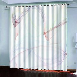 Curtain Curtains For Houses Rooms Smoke Art Printing 3D Print Bedroom Living Room Window Blackout Partition Style Home Decoration