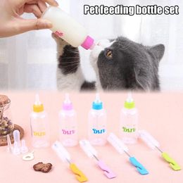 Cat Carriers Puppy Nursing Bottle Kits With Cleaning Brush Pet Feeding Replacement Nipples Care Set PRE