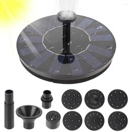 Garden Decorations Waterfall Fountain Pump Solar Bird Bath Powered Decoration Floating Pond Patio