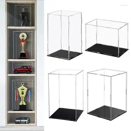 Decorative Plates Clear Acrylic Display Case Organizer Dustproof For Action Figure Collection Protection Car Model Toy Showcase