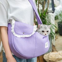 Cat Carriers High Grade! Pet Dog Puppy Kitten Carrier Outdoor Travel Handbag Canvas Single Shoulder Bag Sling Comfort Tote Breathable
