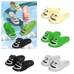 2024 Luxury Designer Ugly and Cute Funny Frog Slippers sandals Wearing Summer black green white Thick Sole and High EVA Anti slip Beach Shoes