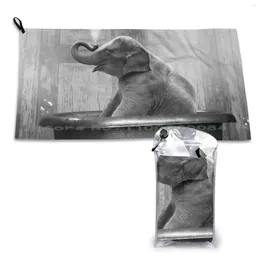 Towel Elephant In Bathtub Quick Dry Gym Sports Bath Portable Shower Splash Bathroom Washroom Farmhouse Farmer Rustic