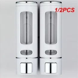 Liquid Soap Dispenser 1/2PCS Bathroom Wall Mounted Shower Pump Single/Double Hand Shampoo Gel Conditioner For Kitchen