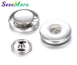 Charm Bracelets 10 Set Lot 18mm Snap Button Accessoris Findings To Make DIY Leather Bracelet SexeMara Snaps Jewelry1155346