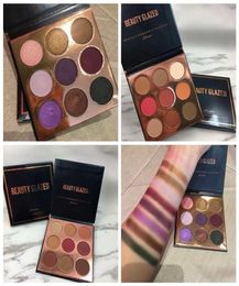 Beauty Glazed 9 Colours Purple Eyeshadow Palette Matte Diamond Glitter Shimmer Highlighter Pallete Makeup Cosmetics eye shadow 3 st9567102