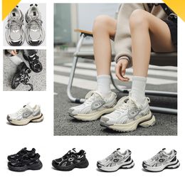 Popular thick soled dad shoes women new China-Chic casual shoes oversize lovers sneakers women white lace-up chunky sneaker four style free shipping youth 2024
