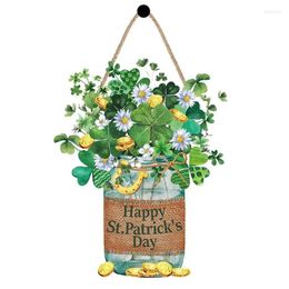 Decorative Figurines St Patricks Sign Day Door Welcome Decor Shamrock Accessories Kitchen Front S Patrick Board Doorplate Theme