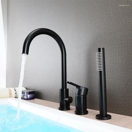 Bathroom Sink Faucets Guangdong Source Factory Edge Of Her Bathtub Faucet Bore Three Four Fission And Cold Spray Shower Set