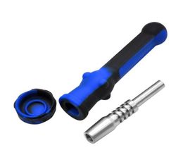 2022 new Smoke 14mm Silicone pipes NC silicon collector with Stainless Steel tip1665376