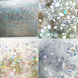 Window Stickers Laser Decorative Film Privacy Static No-adhesive Glass Sticker Opaque Bedroom Bathroom Office Kitchen