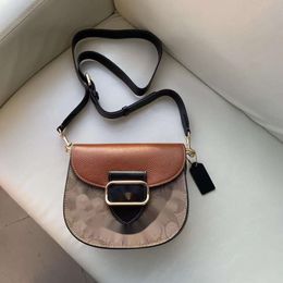 Fashion Designer Flip Saddle Bag Tabby Shoulder Bag Top Quality Bag Women Luxury Shoulder Classic Versatile Shoulder Oblique Straddle Bag Block C-Pattern Bag