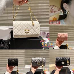 Luxurys Genuine Leather Crossbody designers bag Clutch classic Women cosmetic summer BOY tote bag handbag Shoulder fashion Purses Little Golden Ball