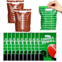 Gift Wrap Wholesale Football And Rugby Theme Plastic Candy Loot Bag Handle Kids Favour Birthday Supplies